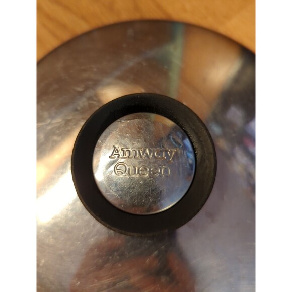 Amway Queen 7.5" Pot Pan Replacement Lid Stainless Steel Lid Only Vintage - Picture 5 of 5